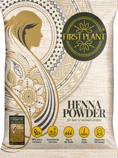 FIRST PLANT 100% Organic Premium Rajasthani HENNA POWDER,Mehandi Hair Color for Rich Brown