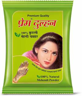 Prem Dulhan 100% Natural Henna Mehendi Powder for hair | for men and women - (Pack of 1) Natural Mehendi