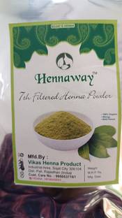 HENNAWAY 100% NATURAL 7TH FILTERD HENNA POWDER HAND MADE RAJASTHANI CONE MAKING POWDER