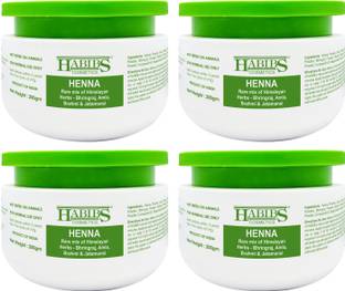 Habibs Heena (Mehendi) with Medicinal Herb (Pack of 4 800G)