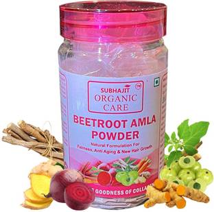 SUBHAJIT ORGANIC CARE Beetroot Amla Powder For Healthy Hair & Skin