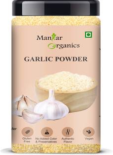 ManHar Organics Garlic Powder Jar 300gm for Cooking | Lahsun Powder for Cooking and Baking|