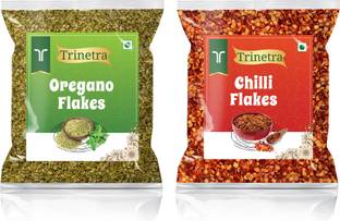 Trinetra Oregano Flakes 200gm & Chilli Flakes 200gm Combo Pack