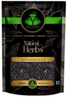 SAI HERBS Dhatura Beej Kala - Dhatura Beej Black - Dhatura Beej - Pure & Natural