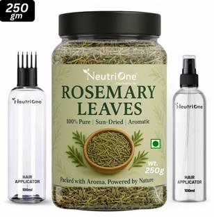 NeutriOne Rosemary Leaves Dried 250g,for Hair Growth + Hair Mist Spray,Hair Oil Applicator