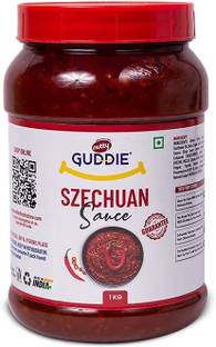 GUDDIE Schezwan Chutney,100% Natural & Vegetarian Spicy Dip,Easy to Cook_1kg