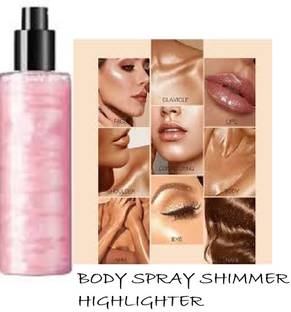 Luipui Body spray Shimmer highlighter pink color spray 110ml Highlighter