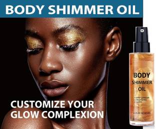 tanvi27 New Shiny Glow Illuminating Bronzing Gold Face & Body Highlighting Spray