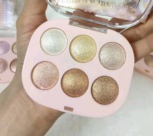 Latixmat 6 Color illuminating Backed and Blusher Palette  Highlighter