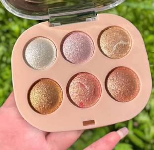 MYEONG 6 Color Glow Baked Highlighter Palette