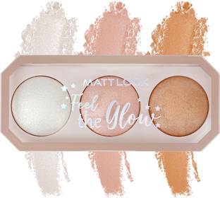 MATTLOOK Feel the Glow Trio 3 Color illuminating Backed Highlighter Easy-to-blend Formula Highlighter
