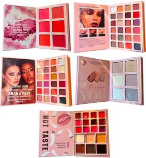 LOVE HUDA Makeup Book Palette All In 1 Blusher Highlighter Eyeshadow Eyebrow Lipstick Highlighter