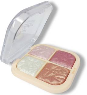 WECHARMERZ 4 Colour Magic Blossom Eyeshadow Palette Highlighter