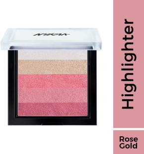 NYKAA Glow Goals Shimmer Brick Highlighter Palette Want it All! (7.5gm) Highlighter