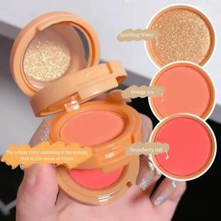 HUZURLU 3 IN 1 blusher highlighter Pressed powder