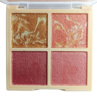 WECHARMERZ Glow 4 Colors Highlighter & Eyeshadow Palette Highlighter