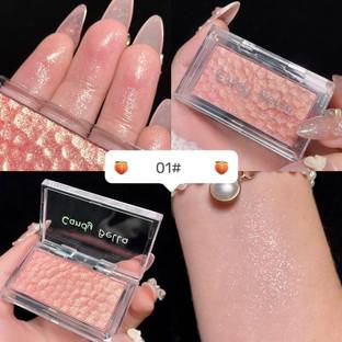 Cappuvini Candy Bella Ice Cubes Highlighter Palette | Shimmer Glow for Face, Eyes & Body Highlighter