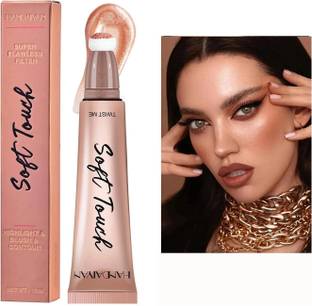 Cosluxe Liquid Highlighter Stick with Cushion Applicator, Long Lasting Natural Matte Highlighter