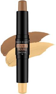 SWISS BEAUTY Double Trouble Duo Super Blendable Creamy Highlighter and Contour Stick Highlighter