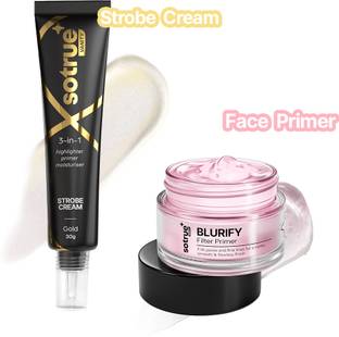 Sotrue Prep & Glow Combo Pack of Blurify Primer 15gm and Strobe Cream 30gm Highlighter