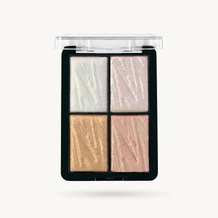 REIMICHI 4 Shade Illuminating Glow Highlighter Palette Blusher For Face Makeup