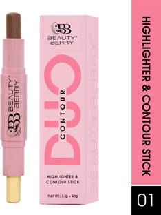Beauty Berry Duo Contour and Highlighter Stick Infused with Cocoa Butter Highlighter