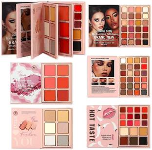 Crazy girl Makeup Book Colors Eyeshadow, Blusher, Contour, Highlighter, Eye Brow Palette Highlighter