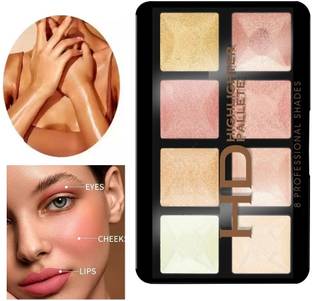 NADJA WATERPROOF BEST HIGHLIGHTER PALETTE BEST FOR FACE AND BODY Highlighter