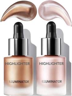 LOVE HUDA Waterproof Illuminators 2 Shades Shimmer Face Liquid Highlighter For Makeup Highlighter
