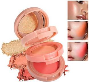 LOVE HUDA Professional HD Baked Blusher Powder And Highlighter Eyeshadow Palette Highlighter