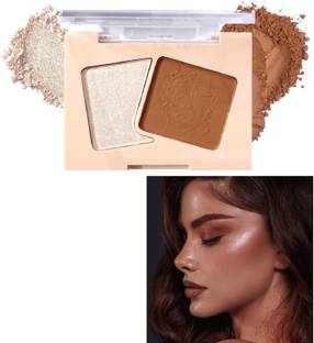 nn water proof highlighter with contour palette mini 2 in 1 palette pack of 1 Highlighter