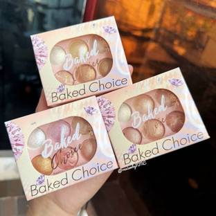 Arcanuy Soft Touch Baked Highlighter & Blusher Palette | Highly Pigmented Highlighter