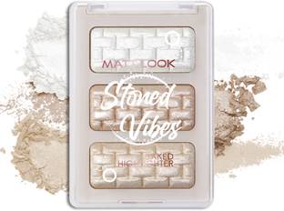 MATTLOOK Stoned Vibes 3 Baked Highlighter Lightweight Baked Powder with Vitamin-E Palette Highlighter