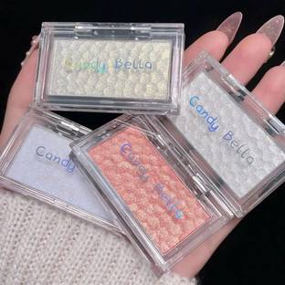 Cappuvini Candy Bella Ice Cubes Shimmer Highlighter for Face, Body,Eyes &Long Lasting Glow Highlighter