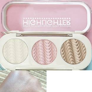 Facejewel 3 Color Shimmer Highlighter Powder Palette Highlighter