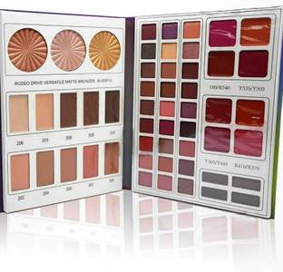 LOVE HUDA Makeup Book Palette Waterproof All In 1 Blusher Highlighter Eyeshadow Eyebrow Highlighter