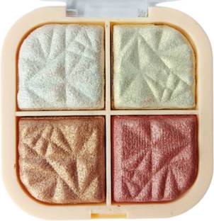 Facejewel 4 Color Shimmer Eyeshadow & Highlighter Shade-2 Highlighter