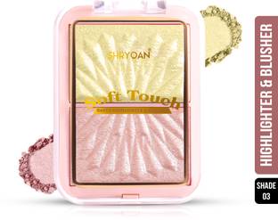Shryoan Soft Touch Baked Highlighter & Blusher Palette | Highly Pigmented & Lightweight Highlighter