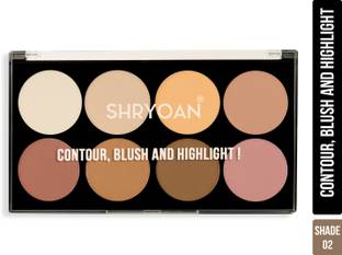 Shryoan Contour Blush and Highlighter Palette | 8 Color | Highly Pigmented Matte Finish Highlighter