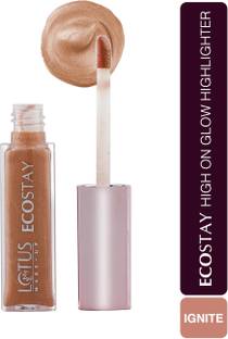 LOTUS MAKE - UP Ecostay High On Glow Highlighter EH 03-Ignite|Illuminating Liquid  Highlighter