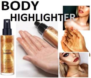 AFARAXIA Body Shimmer liquid Shimmer Body Oil for Face & Body  Highlighter