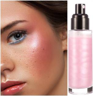 Yuency Make Up Pink Pearl Highlighter Shimmer Spray for Face Body & Face  Highlighter