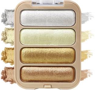 Half N Half 4 Shade illuminating and Blusher Palette  Highlighter