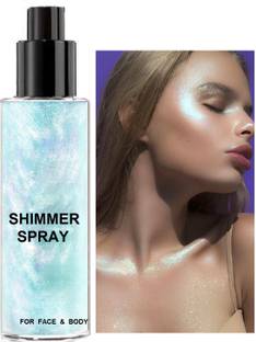 Latixmat Quick-Drying and Non-Sticky Glitter Spray Liquid Highlighter for Face Hair Body Highlighter