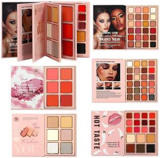 Crazy girl Makeup Book Colors Eyeshadow, Blusher, Contour, Highlighter, Eye Brow Palette Highlighter