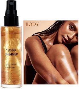 Arcanuy Smooth Shimmer Glow Body Bronzer gold Spray  Highlighter