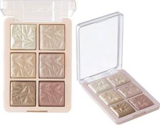 AFARAXIA New 6 Shade illuminating and Blusher Palette Highlighter