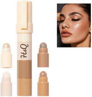 HSQ 4-in-1 Multi Shade Highlighter & Contour Stick | Waterproof, Long-Lasting Highlighter