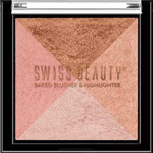 SWISS BEAUTY Mini Baked Shimmer Blusher Highlighter
