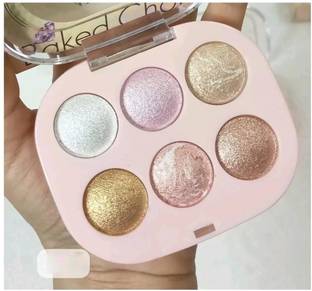 manasona Shiny Baked Choice Face Highlighter 6 Shades Palette  Highlighter